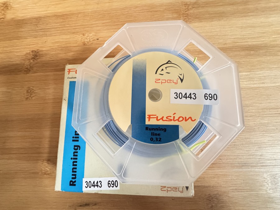 Running line, Zpey, Fusion, 0,32mm, 30m, ungefischt im Karton