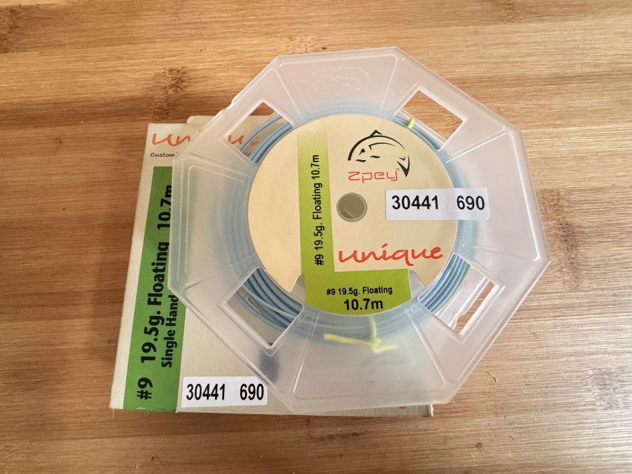 Fliegenschnur, Double Handel Shopping Head, Zpey, Fusion, #9 19.5g, Floating, 10,7m, ungefischt im Karton