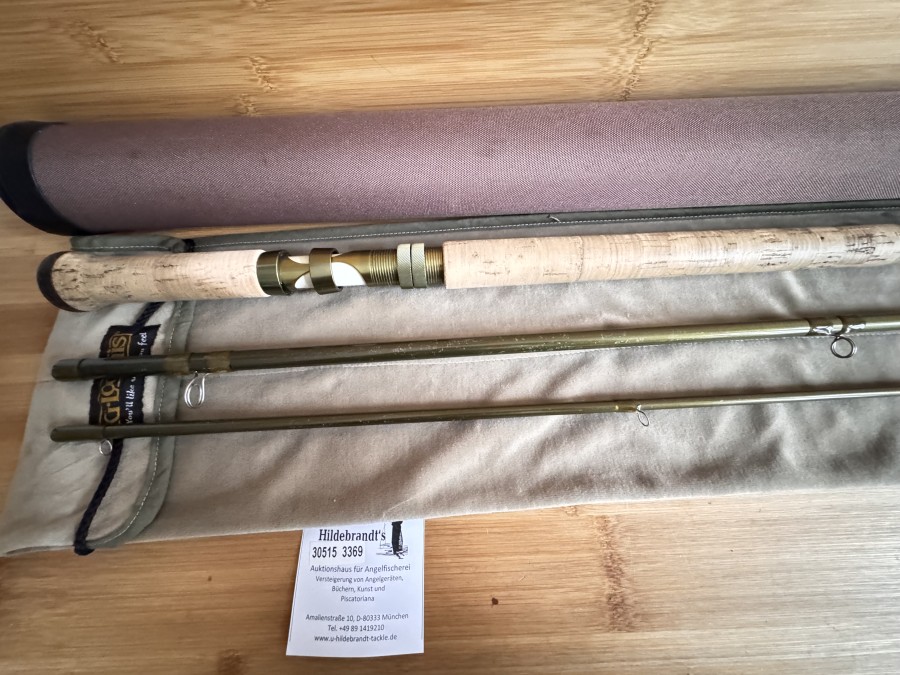 Zweihandfliegenrute, G. Loomis, Roaring River, Stinger GLX, 3tlg., 15", #10/11 Shooting Taper, Gewicht 295g, Futteral, Cordula Transportrohr, Transportlänge 1690mm