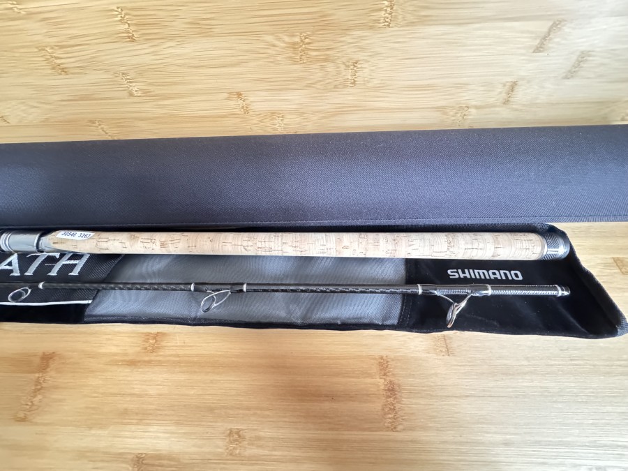 Spinnrute, Shimano, Lesath, 8´62 XH SS, , Code No. SLEDX86XHINT, 2tlg, 2,60m, Wurfgewicht 45-135g, Futteral, Codura Transportrohr, leichte Gebrauchsspuren, Transportlänge 1500mm