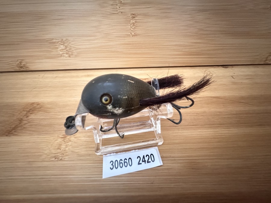 Vintage Maus Wobbler, C.C.B.CO, Garrett, Ind, Gewicht 11g, Länge 50mm, Gebrauchsspuren