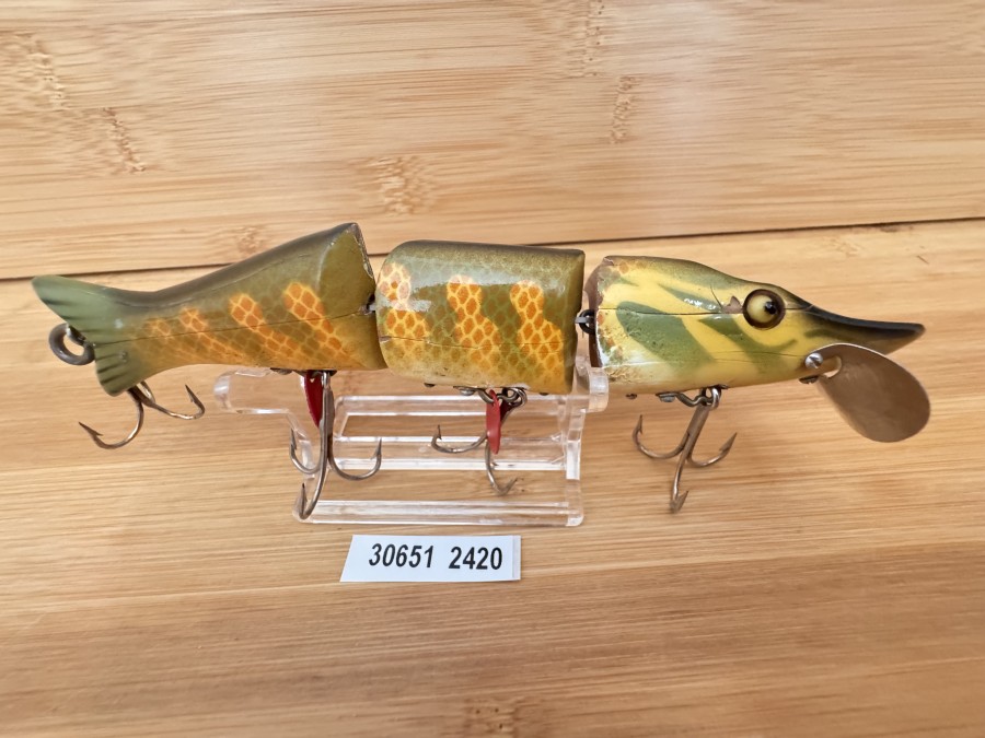 Hecht Wobbler, DAM, Ever Ready, 3tlg., 4 Drillingen, Gewicht 37g, 170mm lang, Gebrauchsspuren