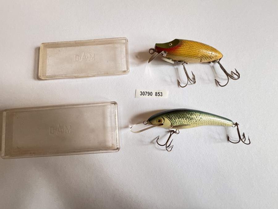 Kunstköder, DAM, Wobbler Catcher, 8cm, Gebrauchsspuren und Wobbler, 10cm, leichte Gebrauchsspuren