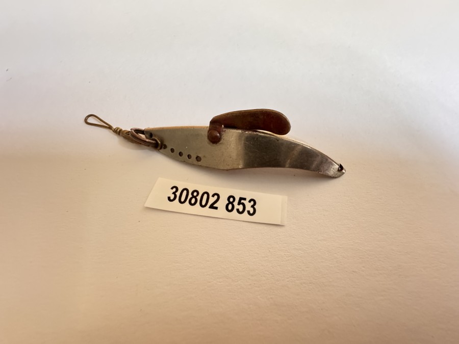 Kunstköder, Behm Blinker, DRP 598343, mit Flosse, 6cm, ohne Drilling, ungefischt