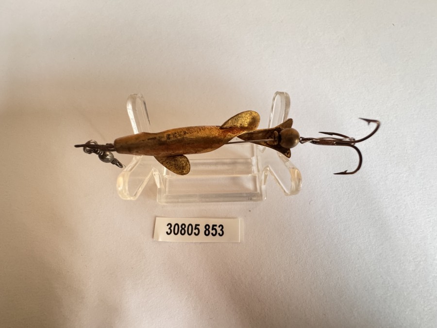 Kunstköder, Ceen´s Patent, Messing, 5cm lang, ungefischt, selten