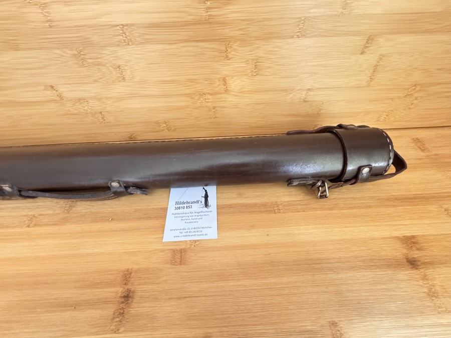 Rutentransportköcher, Leder, 60mm Innendurchmesser, für Rutenlänge bis 780mm, Gebrauchsspuren