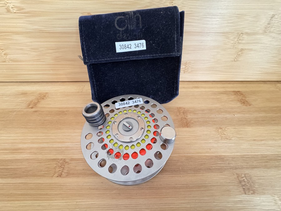 Reservespule, Ari t Hart, S3, Edelstahl, Gewicht mit Backing 162 Gramm, Rollentasche, leichte Gebrauchsspuren