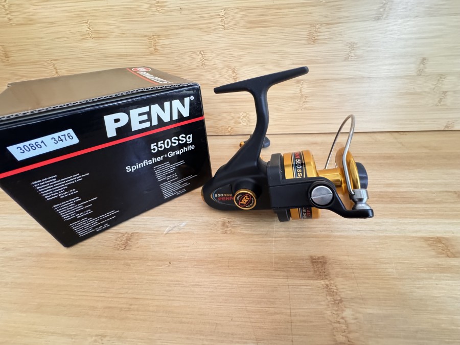 Stationärrolle, Penn, 550 SSg Spinfisher-Graphite, ungefischt im Karton