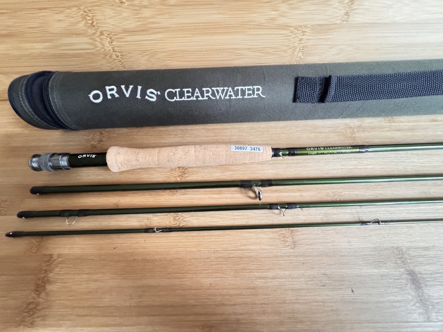 Fliegenrute, Orvis, Clearwater, 4tlg., 10", #5, Gewicht 106 Gramm, Codura Transportrohr, ungefischt, Transportlänge 950mm