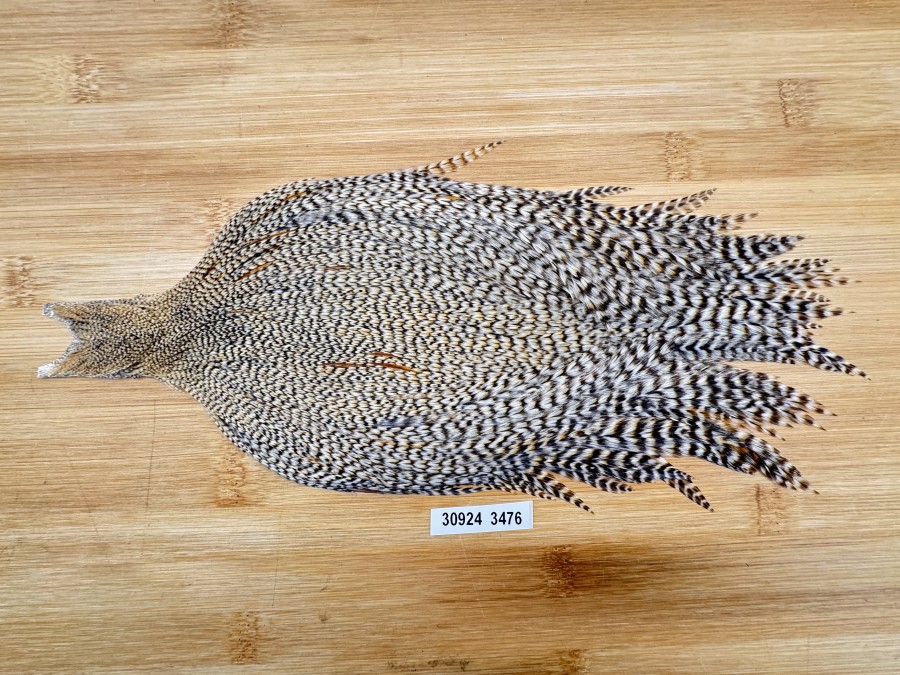 Hahnenbalg, Hoffman Hackle, 3, grizzly, Superqualität