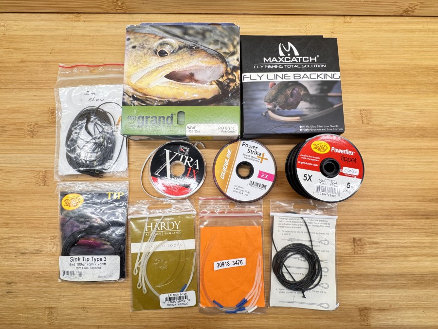 Fliegenschnur, Rio Grand, Pace Green, WF8F, MaxCatch Backing, Vorfächer, Loop, Powerfelx Tippet, teilweise gebraucht