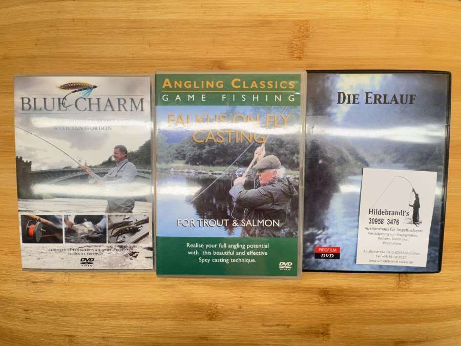 3 DVD: Die Erlauf, Angling Classics Game Fishing, Falkus on the Casting for Trout & Salmon, Blue Charm Salmon Fishing in Scotland with Ian Gordon