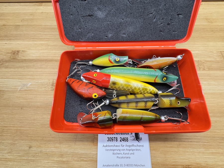 Woibblerbox, 7 Wobbler von Balzer, 3 Stück 6cm schwimmend, 2 Stück 10cm, schwimmend, 1teilig, 2 Stück 10cm, schwimmend, 2-teilig, ungefischt