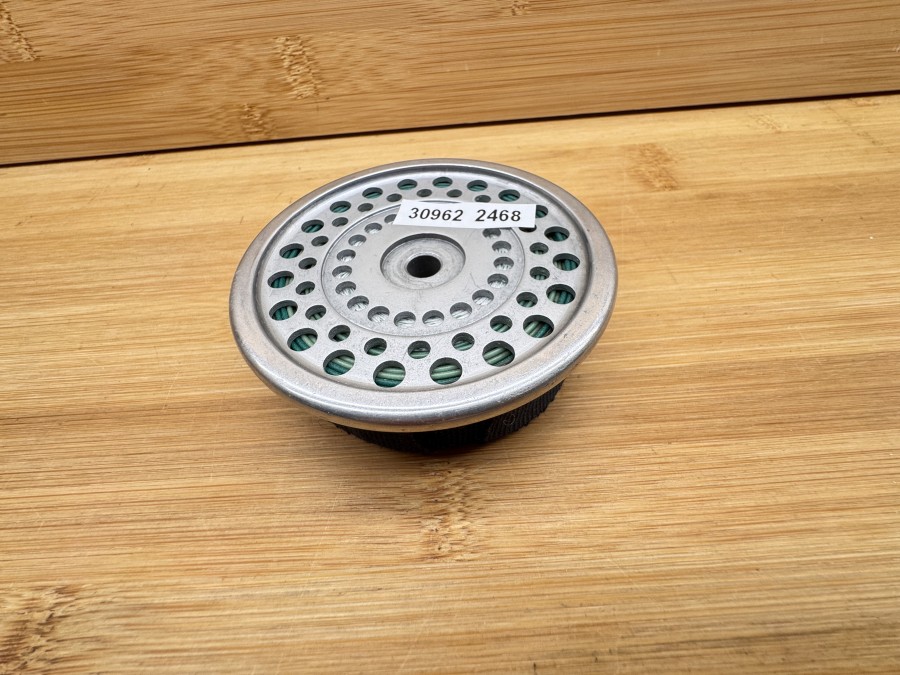 Ersatzspule zu Hardy Fliegenrolle, Marquis #5, Multiplier, mit Fliegenschnur WF5F, Gebrauchsspuren