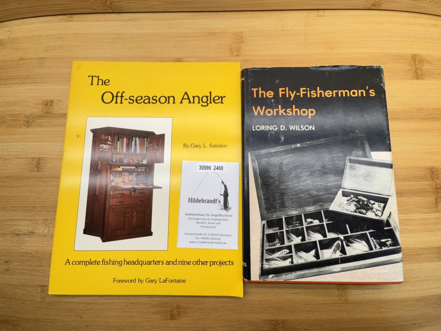 2 Bücher: The Fly-Fisherman´s Workshop, Loring D. Wilson,1979, The Off-season Angler, Gary L. Saindon, Foreword by Gary LaFontaine