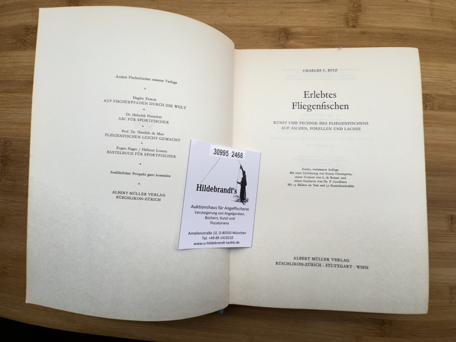 Erlebtes Fliegenfischen, Charles Ritz, 2. verbesserte Auflage