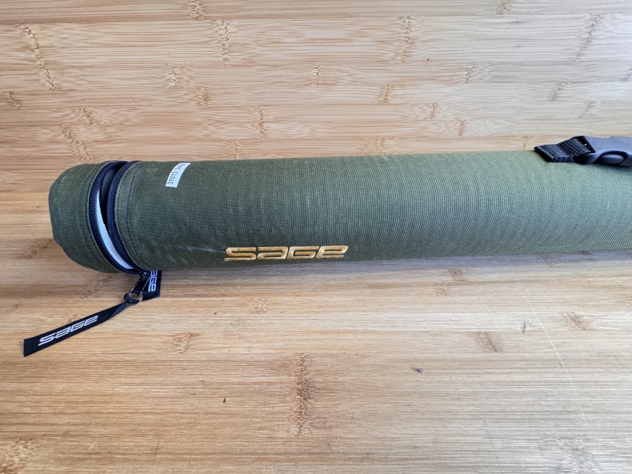 Rutentransportrohr Sage, Codura, Innendurchmesser 100mm, Rutenlänge bis 1610mm, Gebrauchsspuren, Transportlänge 1650mm