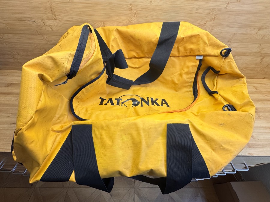 Reisetasche, Tatonka, Carry all & More, gelb, 80x50x30cm, Gebrauchsspuren