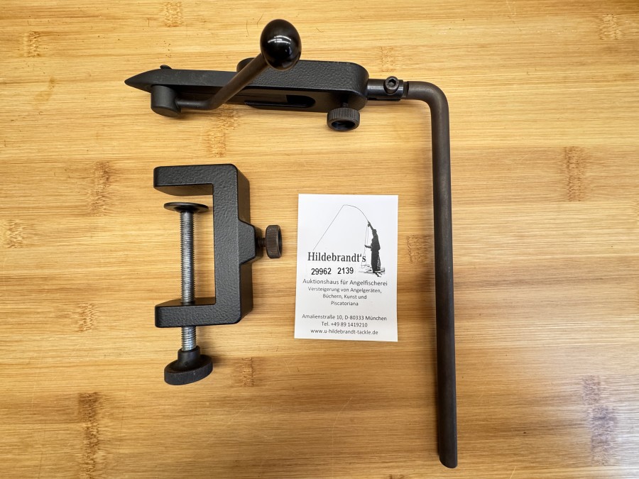 Fliegenbindestock, Regal Nachbau aus der Czech Republic, Kopf drehbar, Tischklemme, ein sehr guter Bindestock, kein Backenbruch nach vielen Jahren, neu