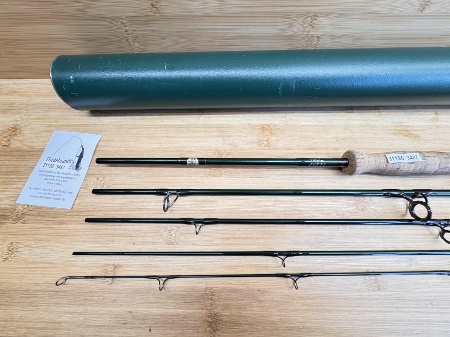 Fliegenrute, L. R. Winston Rod Co, 59333, BL5, 5tlg., 9", #10, 4 3/4 oz, Futteral, Alu Transportrohr, Gebrauchsspuren, Transportlänge 650mm