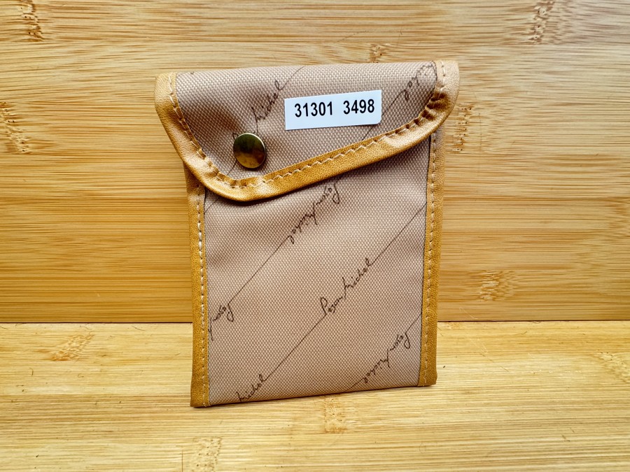 Fliegenetui, Pezon et Michel, beige, Schaffell innen, 120x100mm, neu