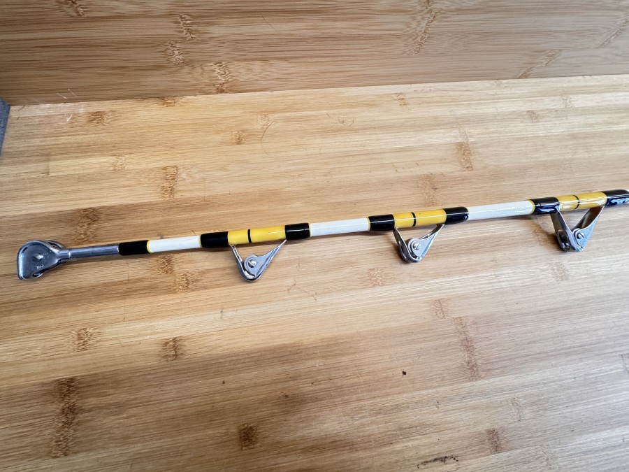 Big Game Rute, Costum built by Magnuflex Rod, Intercontinental Series, Made in USA, Igfa Model 80 A LBS. Class, 2tlg., 2,15m, ohne Futteral, ungefischt