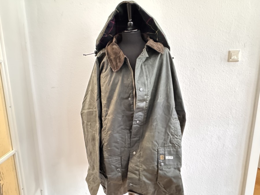 Countrywear Jacke, House of Hardy, Alnwick, Made in England,  gewachst, grün, Grösse XXL, ungetragen
