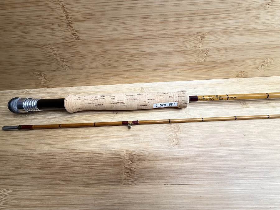 Gespliesste Fliegenrute, Hardy Bros. Ltd. Alnwick, England, The Perfection Palakona, Regd. Trade Mark, 2tlg., 8.6", #5, Gewicht 157g, Futteral, ungefischt, Transportlänge 1350mm