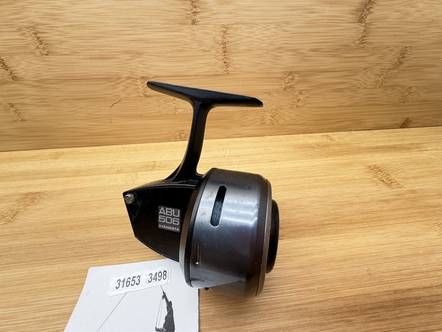 Kapselrolle, ABU Svängsta Sweden, ABU 506, mit Monofiler Schnur, Gebrauchsspuren