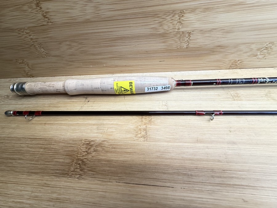 Fliegenrute, Made by Hardy´s England, Hardy de Luxe Classic, 2tlg., 240cm, #5/6, Gewicht 79g, Hülsenstopfen, Futteral, neu,  Transportlänge 1260mm