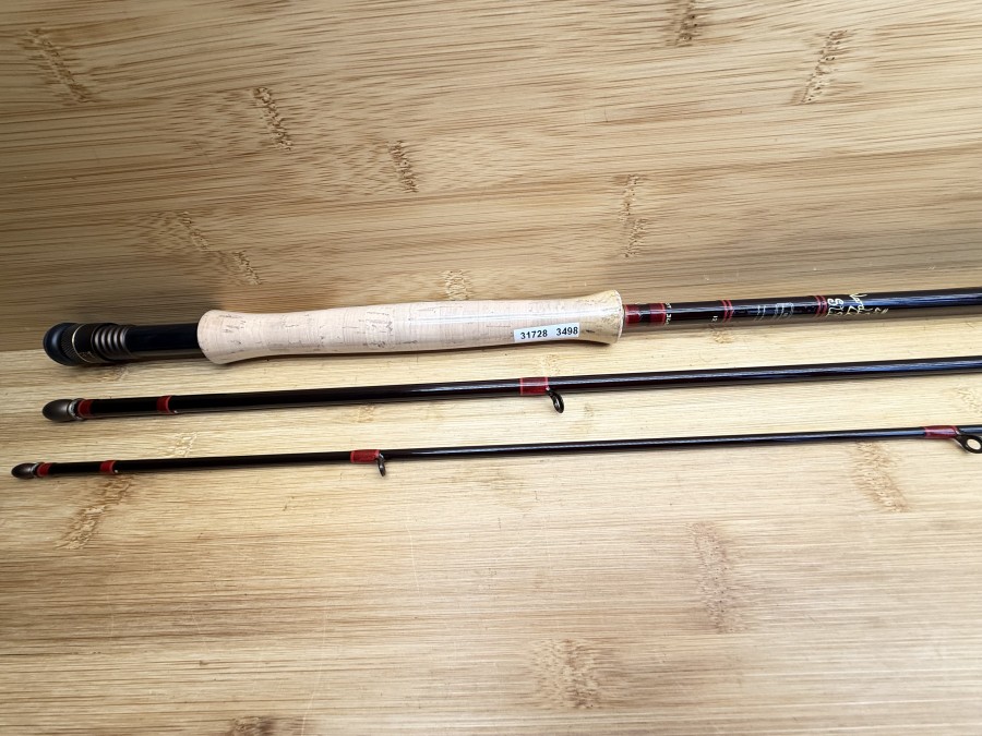 Fliegenrute, Made by Hardy´s England, Hardy Graphite Stillwater, 3tlg., 365cm, #6/7, Gewicht 158g, Hülsenstopfen, Futteral, neu, Transportlänge 1280mm