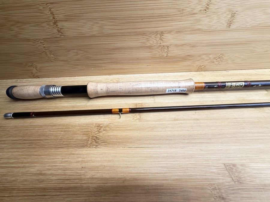 Fliegenrute, House of Hardy, Made in England, Braune Serie, Fibatube Fly, 2tlg., 270cm, #8, Gewicht 154g, Hülsenstopfen, Futteral, neu, Transportlänge 1450mm