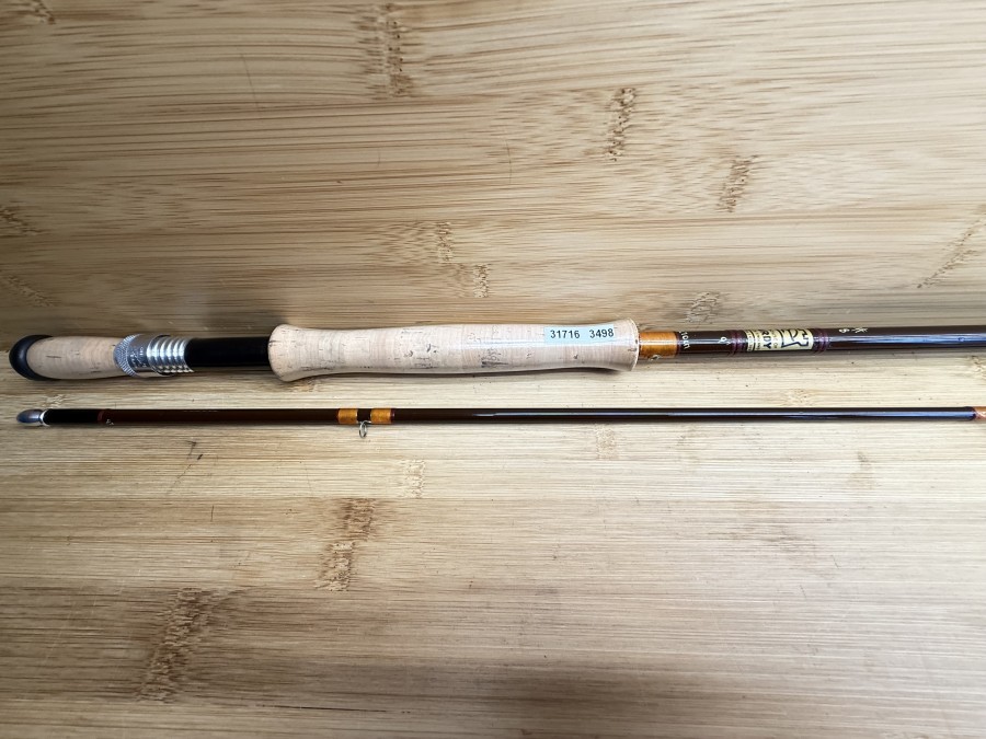 Fliegenrute, House of Hardy, Made in England, Braune Serie, Fibatube Fly, 2tlg., 270cm, #8, Gewicht 154g, Hülsenstopfen, Futteral, neu, Transportlänge 1450mm