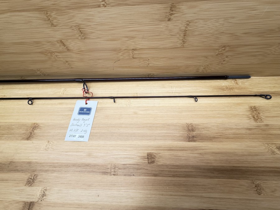 Fliegen- Spinnrute, Royal Hardy, Fibatube Spinning, Made in Alnwick England, Carbon Fibre, 2tlg., 9 3/8", #7/8, WG 7-12g, ohne Futteral, neu, Transportlänge 1460mm
