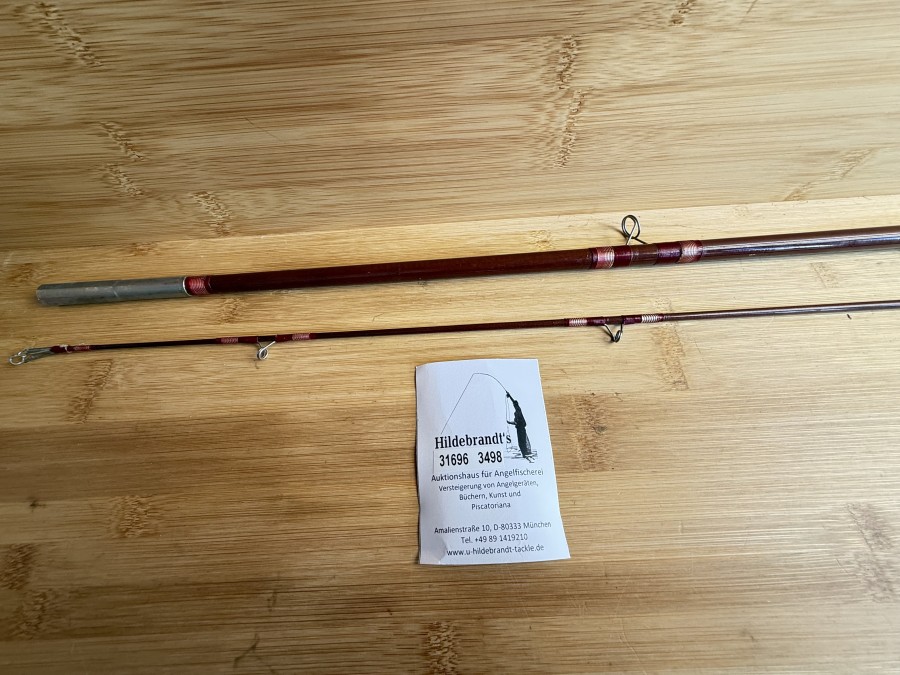 Spinnrute, ABU Svängsta, Salmon 585, Glasfaser, 2tlg., 12", Abulon - AFTM Class 10, ohne Futteral, Gebrauchsspuren, Transportlänge 1850mm