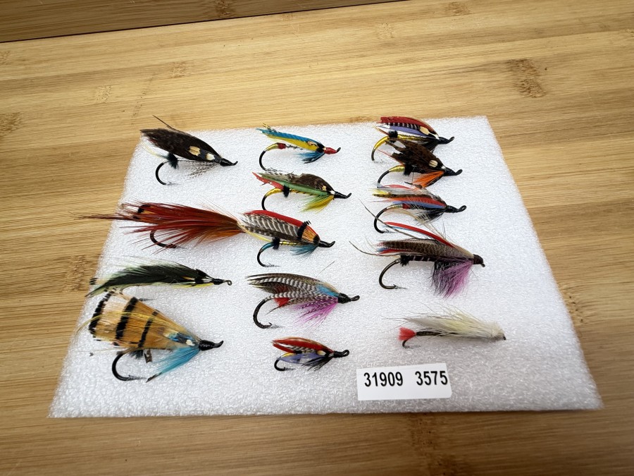 Lachsfliegen, Bavaria Fliegen Hollfeld, 16 Stück, Grösse 2/0 - 8