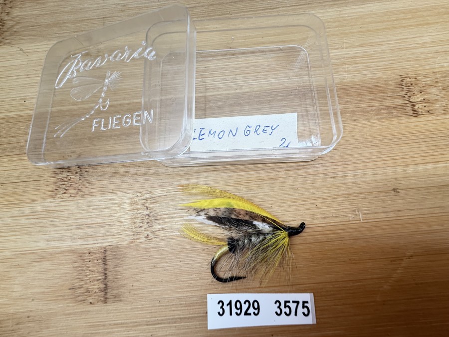 Lachsfliege, Bavaria Fliegen, Lemon Grey, #2