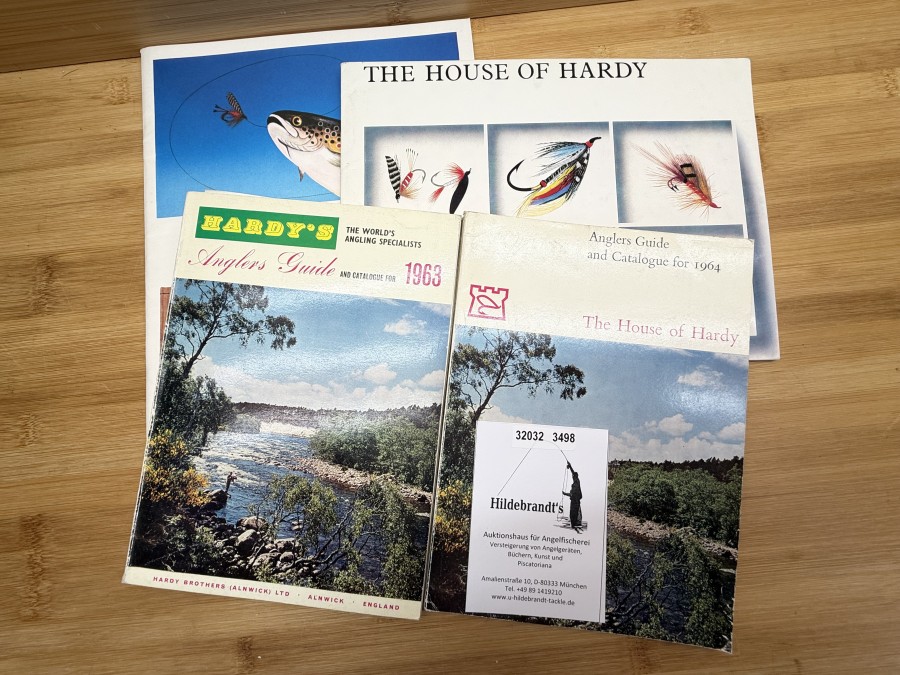 4 Kataloge, Hardy´s Anglers Guide, 1963. 1964, 1967, 1970
