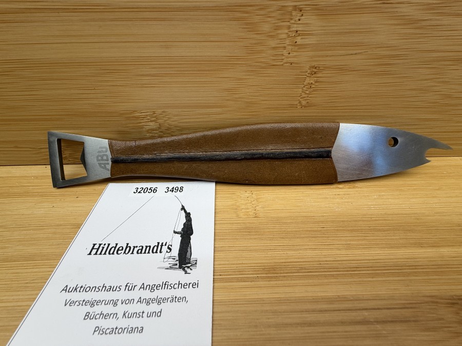 Werbeartikel, ABU, Edelstahl, mit Lederschutz