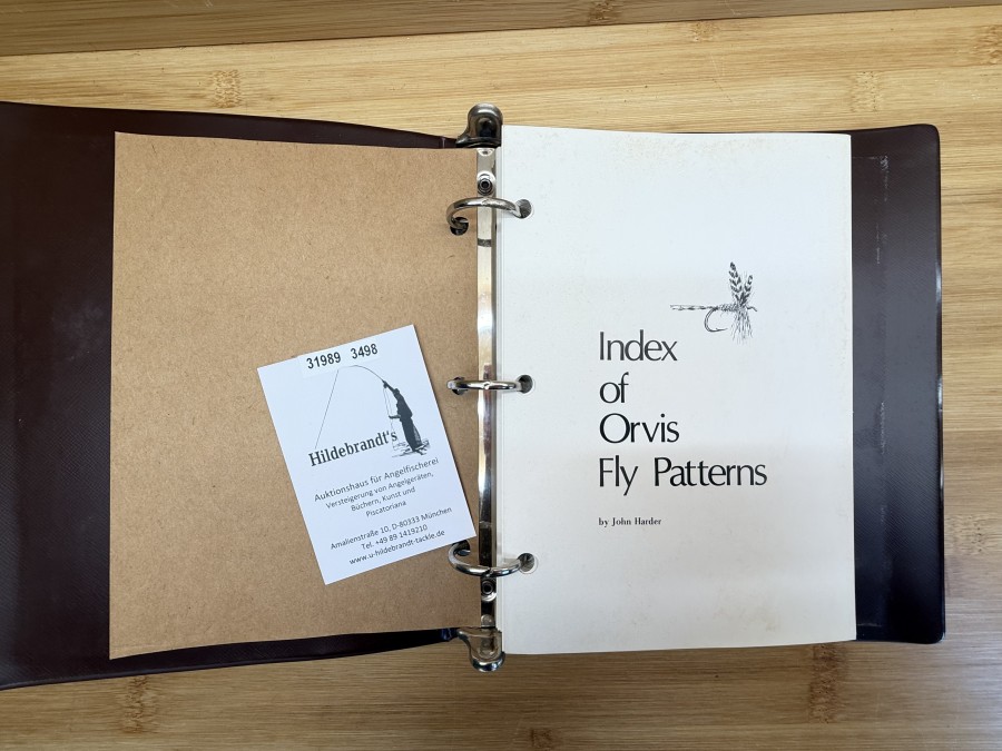 Index of Orvis Fly Patterns, John Harder, 1978, 60 Seiten