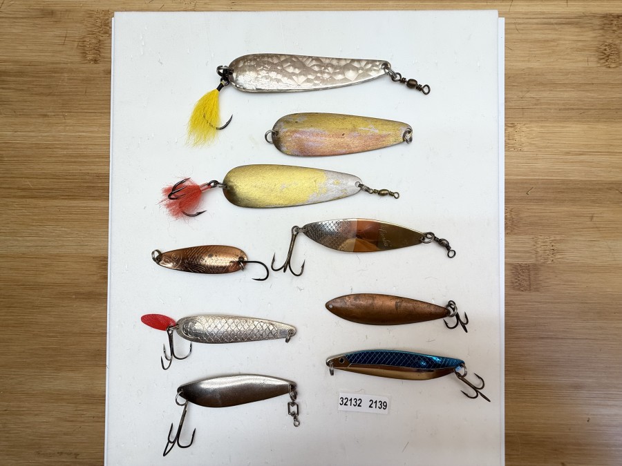 9 Kunstköder, Löffel, Seadevlet, 42g, 100, 2 Löffel, Made in USA, 21g, 85mm, Löffel Snake, 23g, 75mm, 5 Löffel, 13-28g, 75-85mm