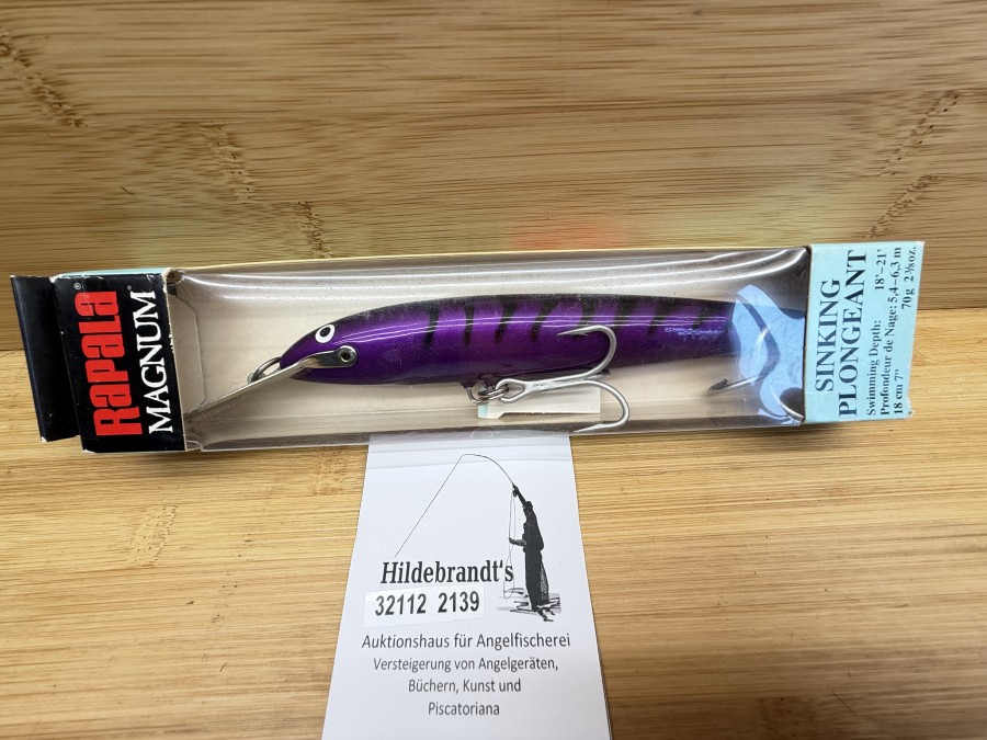Wobbler, Rapala Magnum, Sinking Plongeant, CDMAG18 PM, Purple Mck, 70g, 180mm, neu