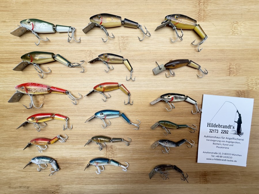 18 Wobbler, L&S Spin, 2tlg., 2 - 8g, 4 - 8mm, gefischt und ungefischt, Kunststoffbox