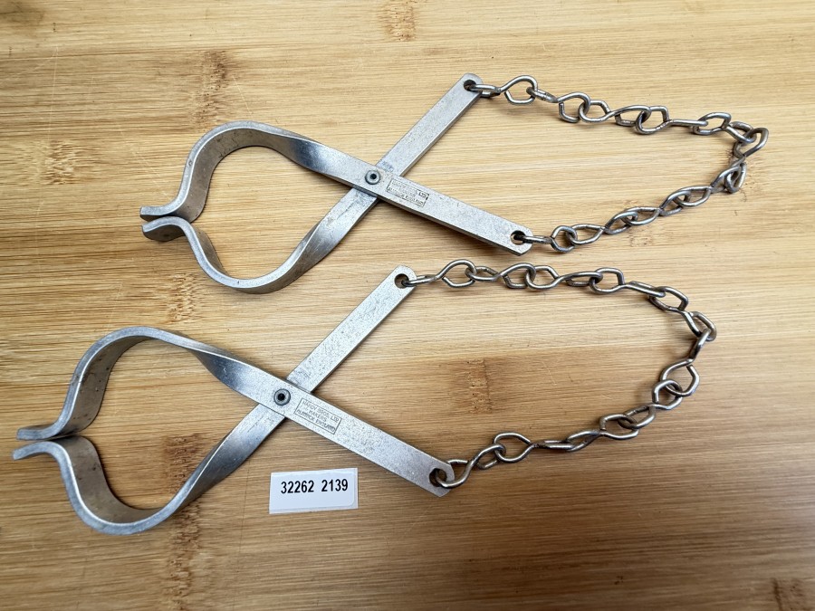 Stiefelhalter, Hardy Bros Makers Alnwick England, Alu, Gebrauchsspuren