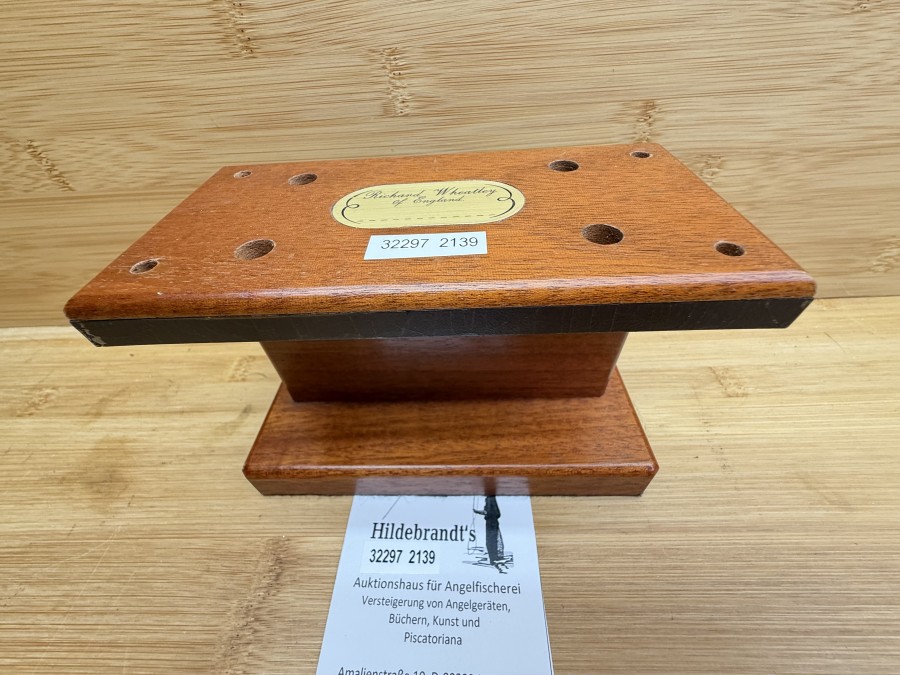 Materialständer für Fliegenbinder, Richard Wheatley, Rosenholz, 150x75x100mm hoch, leichte Gebrauchsspuren