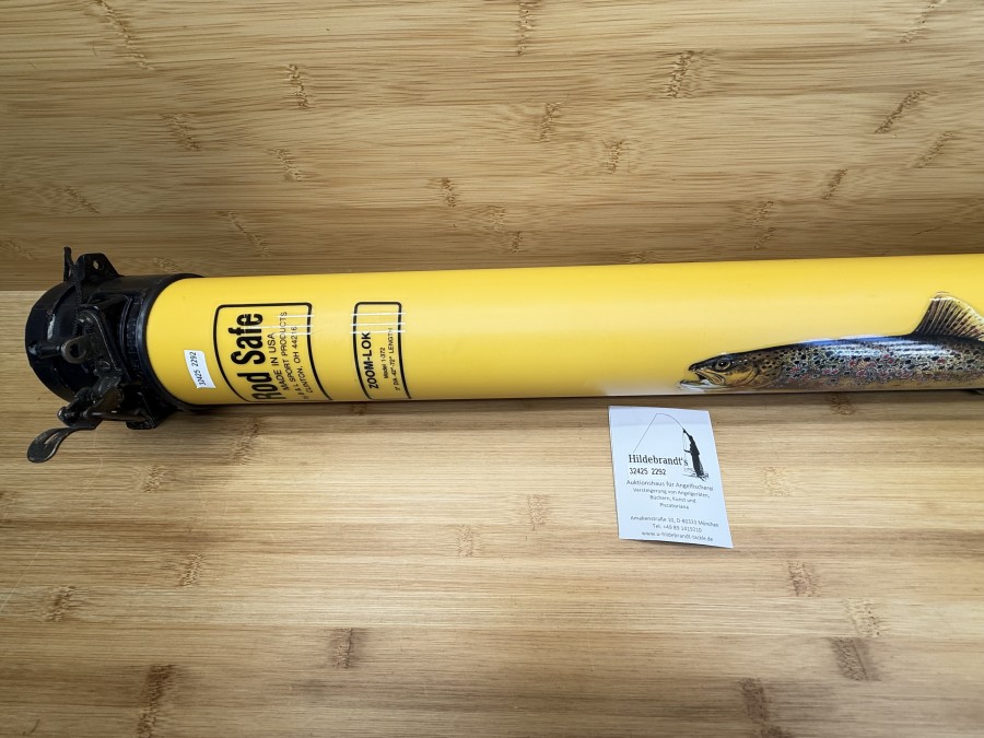 Rutentransportrohr, Rod Safe, Made in USA, Zoom-Lok, Model 1-372, 75mm Innendurchmesser, ausziehbar von 1,00m auf 1,80m, leichte Gebrauchsspuren, Transportlänge 1010mm