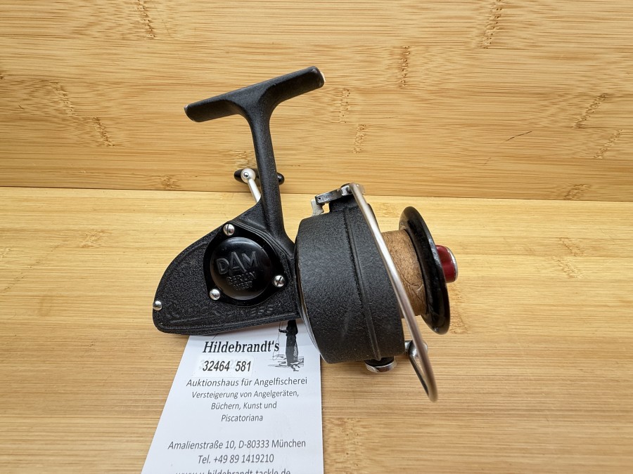 Stationärrolle, DAM West Berlin, Quick Finessa, Made in West Germany, leichte Gebrauchsspuren