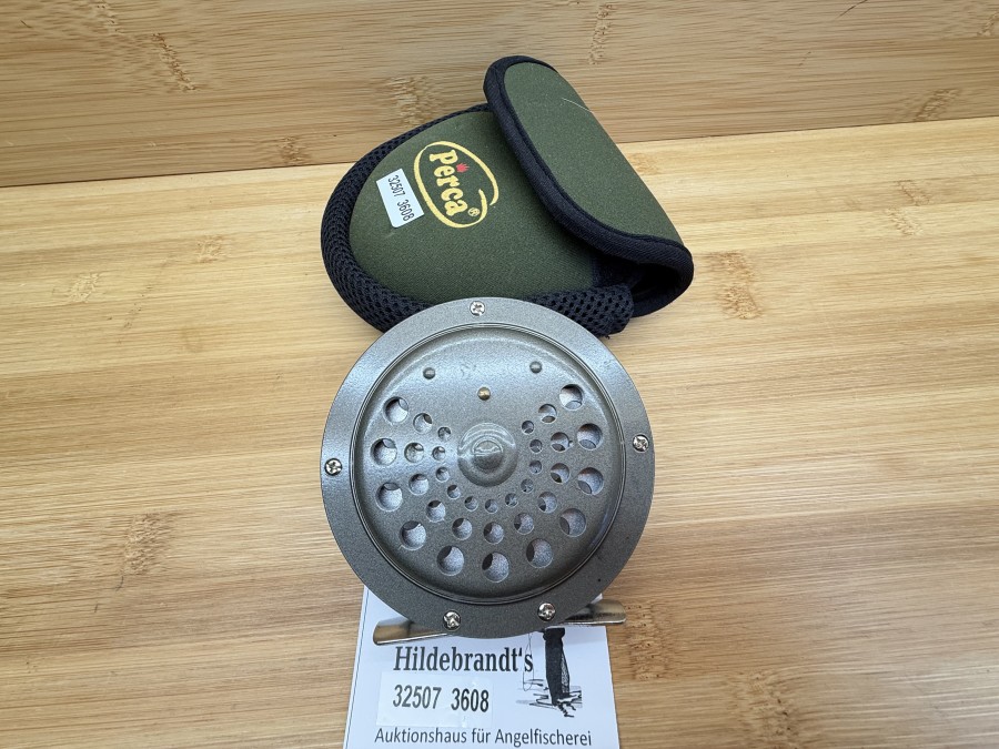 Fliegenrolle, DAM, 1392, Links- oder Rechtshand fischbar, #5, Rollendurchmesser 82mm, Rollenbreite 30mm, Gewicht 121g, Rollentasche (Perca), neu