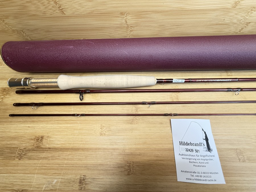 Fliegenrute, Orvis, ZeroGravity, Midflex 7.0, 4tlg., 9", #4, Gewicht 93g, Futteral, Alu Transportrohr, ungefischt, Transportlänge 760mm