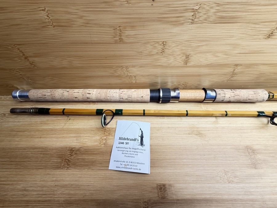 Gespliesste Spinnrute, Michael Hülsenbeck, Huchen, 2tlg., 265cm, Gewicht 535g, Wurgewicht bis 100g, Futteral, ungefischt, Transportlänge 1370mm
